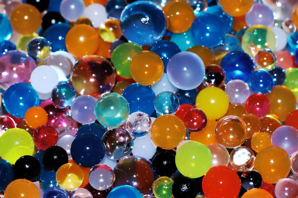 marbles, different colours